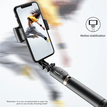 Roreta 2023 Gimbal Stabilizer Selfie Stick with Foldable Tripod