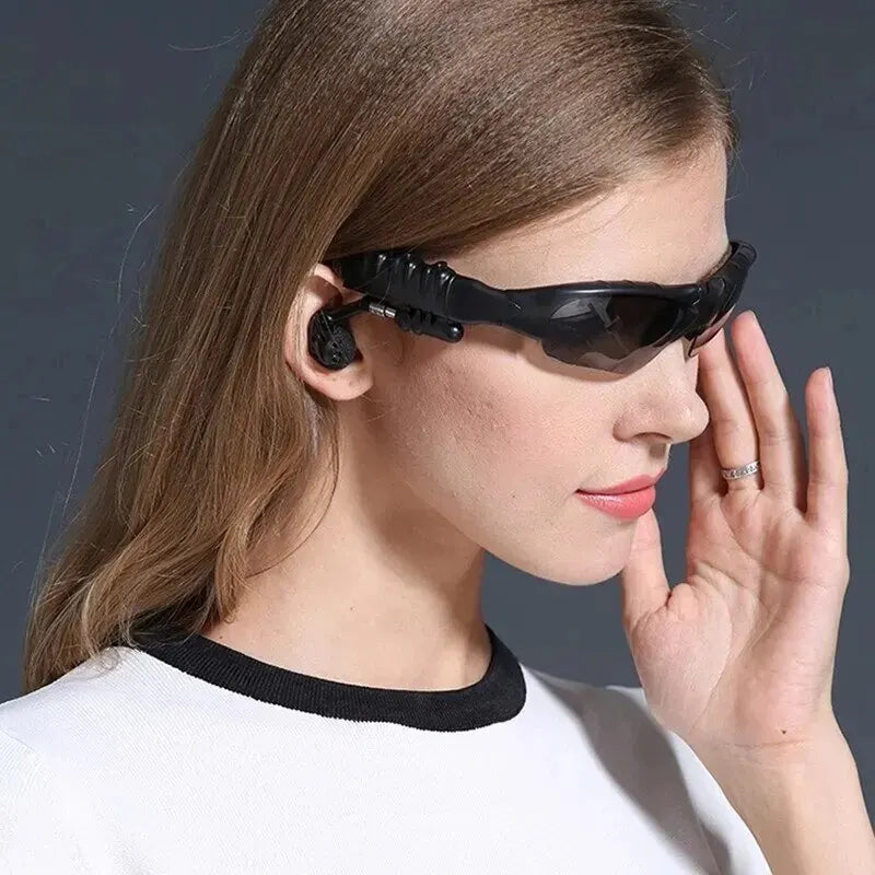 Bluetooth Glasses with Stereo Earphones & Mic