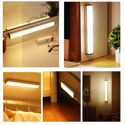 Motion Sensor Wireless LED Light with Type-C Rechargeable Battery