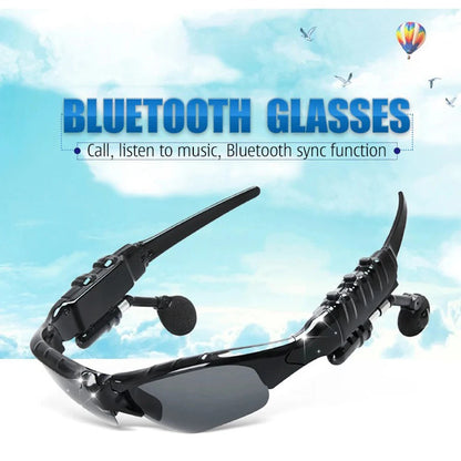 Bluetooth Glasses with Stereo Earphones & Mic