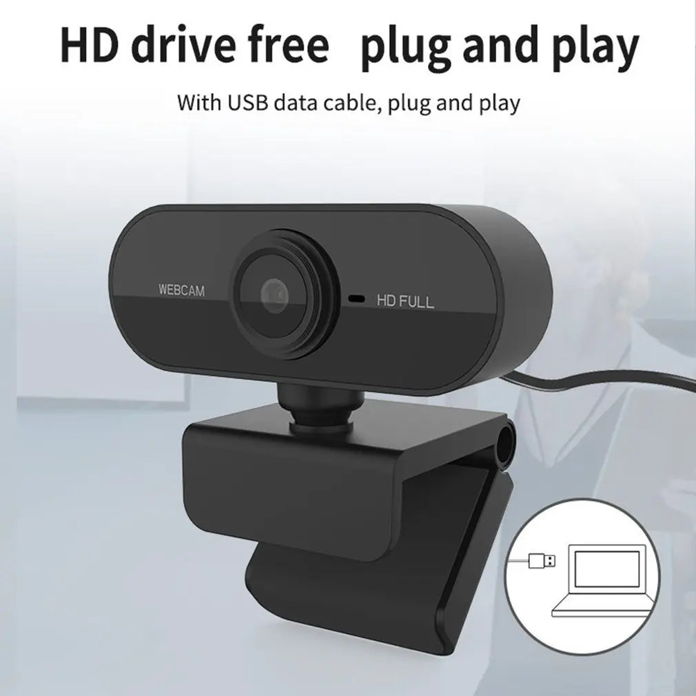 HD 4K Webcam 1080P with Built-in Mic