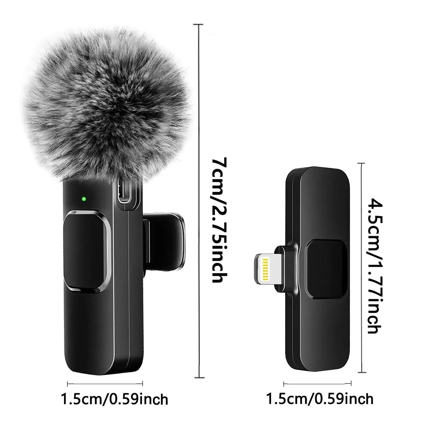 Wireless Lavalier Microphone for Audio &amp; Video Recording